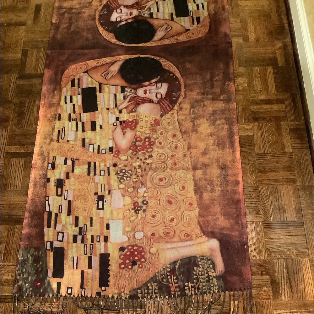COPY - The Kiss Scarf museum art painting.